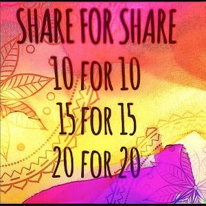 SHARE 4 SHARE❤️I’LL SHARE BACK YOUR ITEMS & FOLLOW YOU❤️COME BACK OFTEN & SHARE